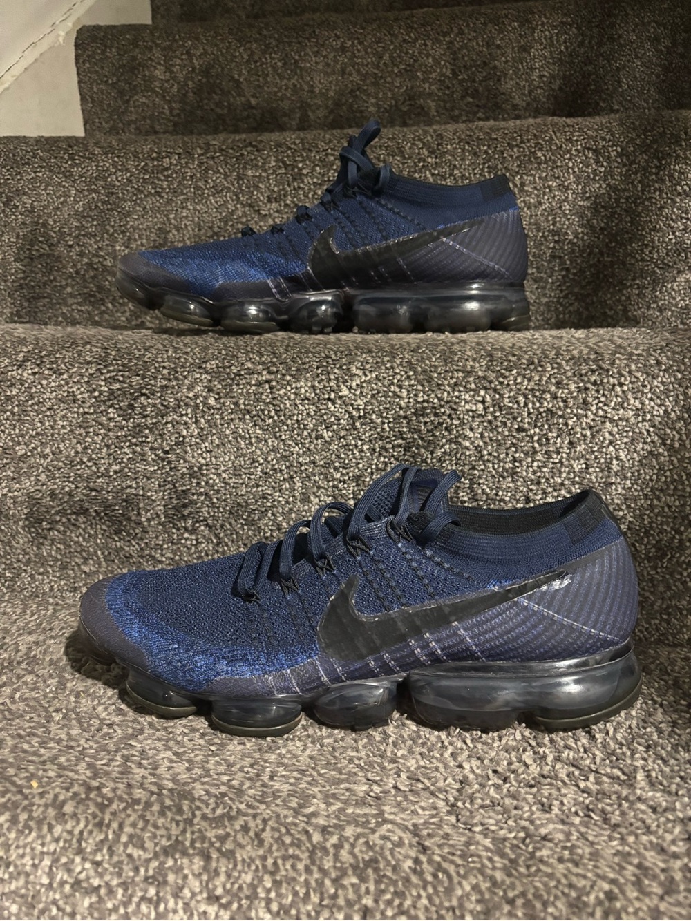 Nike Air VaporMax College Navy/Black-Game Royal  size 12.5 excellent condition